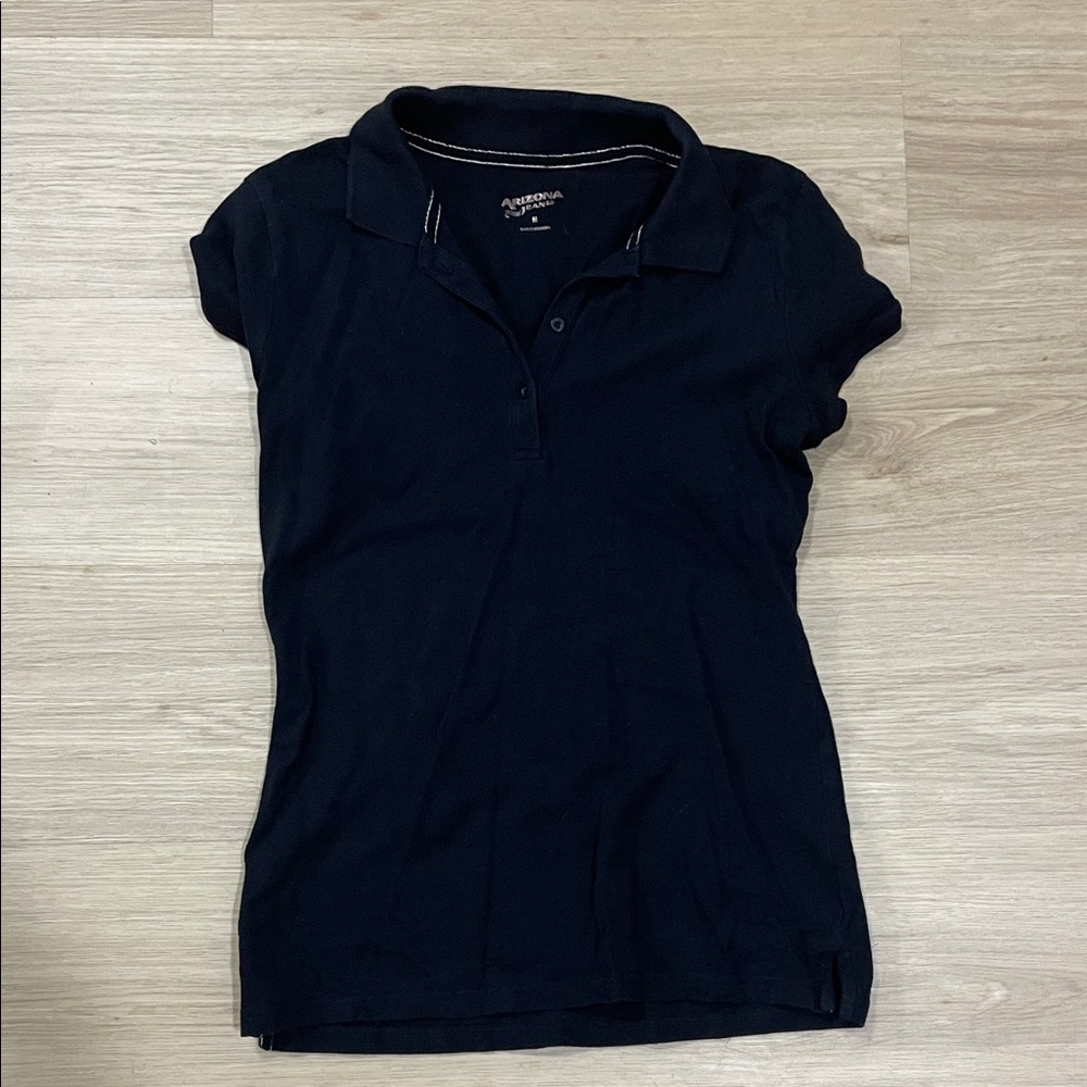 Arizona Jean Company Women's Black Button Down Shirt